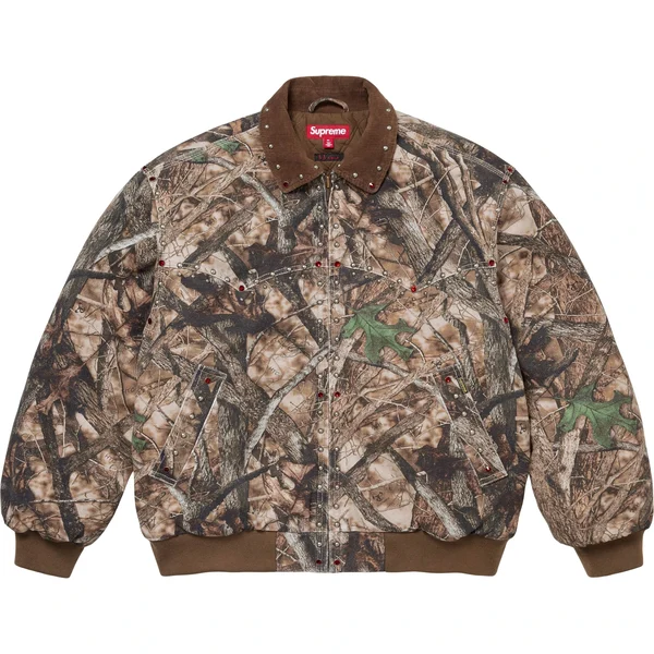 Supreme b.b. Simon Studded Work Jacket - TrueTimber® HTC Fall Camo (front)