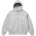 Supreme b.b. Simon Zip Up Hooded Sweatshirt - Heather Grey (front)