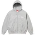 Supreme b.b. Simon Zip Up Hooded Sweatshirt - Heather Grey (front)