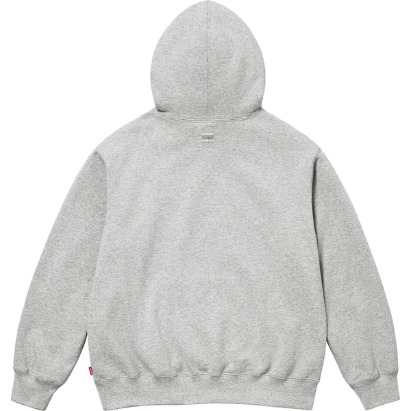 Supreme b.b. Simon Zip Up Hooded Sweatshirt - Heather Grey (front)