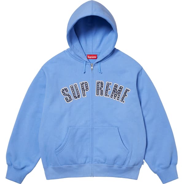 Supreme b.b. Simon Zip Up Hooded Sweatshirt - Light Blue (front)