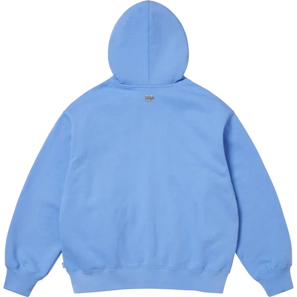 Supreme b.b. Simon Zip Up Hooded Sweatshirt - Light Blue (front)