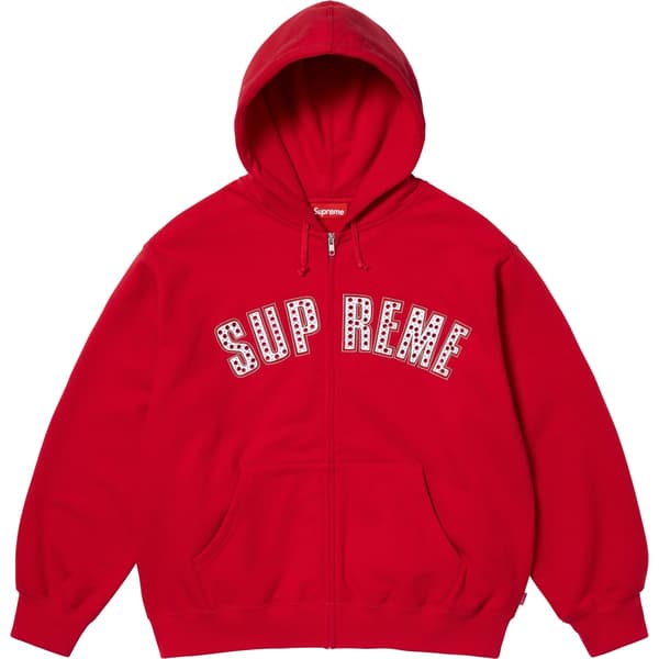 Supreme b.b. Simon Zip Up Hooded Sweatshirt - Red (front)