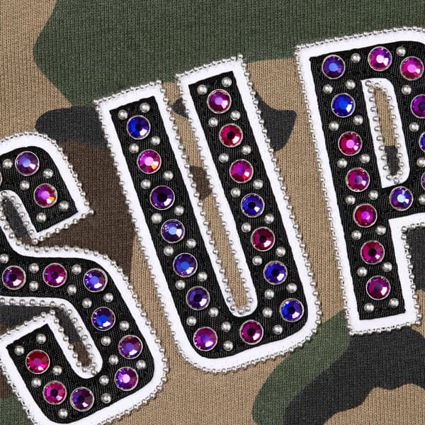 Supreme b.b. Simon Zip Up Hooded Sweatshirt - Woodland Camo (front)