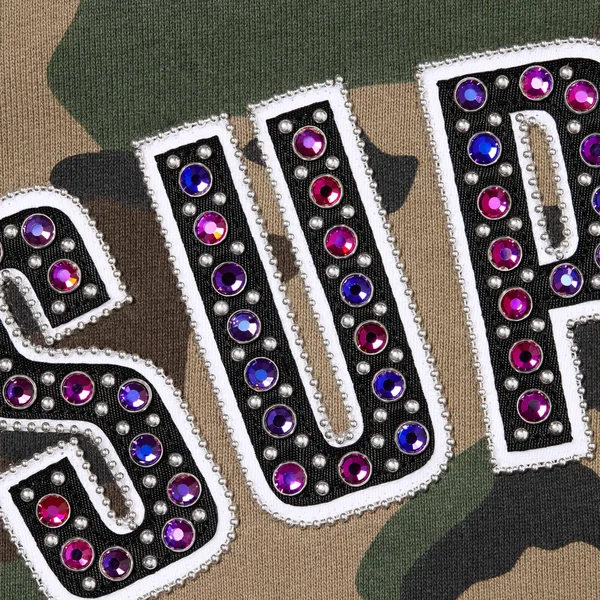 Supreme b.b. Simon Zip Up Hooded Sweatshirt - Woodland Camo (front)