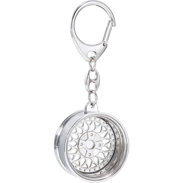 Supreme BBS RS Rim Keychain - Chrome (front)