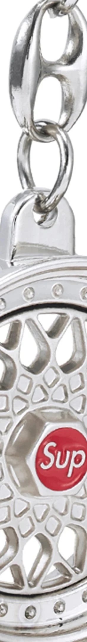 Supreme BBS RS Rim Keychain - Chrome (front)