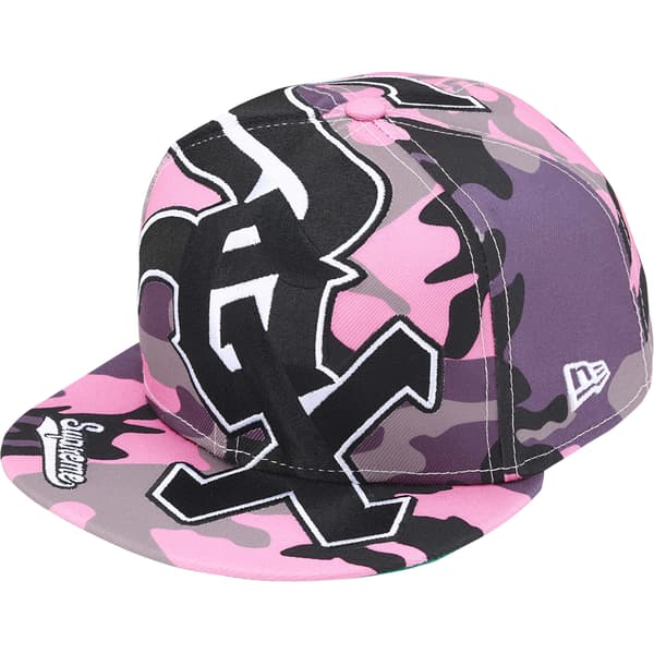 Supreme Chicago White Sox Adjustable New Era - Pink Camo (front)