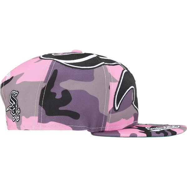 Supreme Chicago White Sox Adjustable New Era - Pink Camo (front)