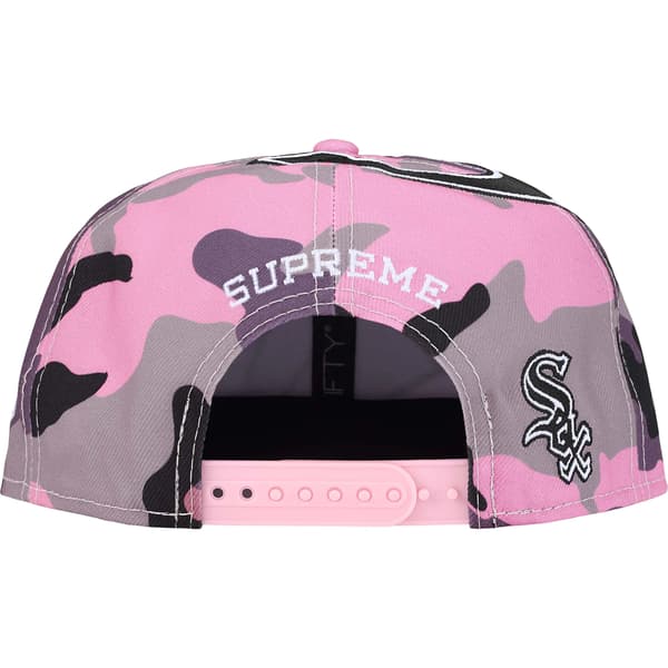 Supreme Chicago White Sox Adjustable New Era - Pink Camo (front)
