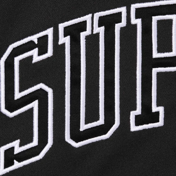 Supreme Chicago White Sox Hooded Baseball Jersey - Black (front)