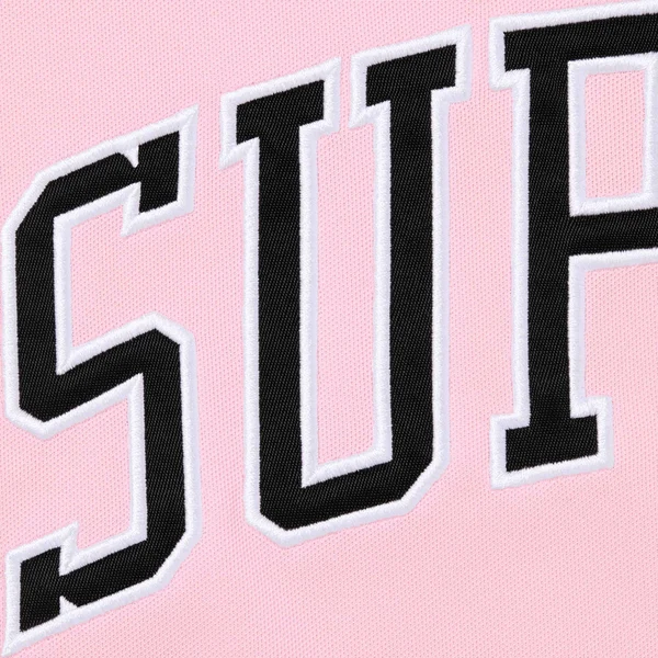 Supreme Chicago White Sox Hooded Baseball Jersey - Light Pink (front)