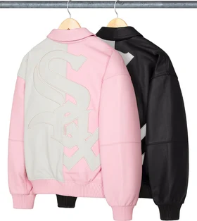 Supreme Chicago White Sox Leather Varsity Jacket