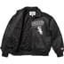Supreme Chicago White Sox Leather Varsity Jacket - Black (front)