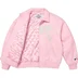 Supreme Chicago White Sox Leather Varsity Jacket - Pink (front)
