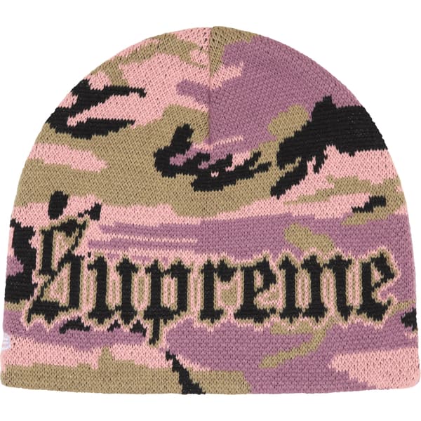 Supreme Chicago White Sox New Era Beanie - Pink Camo (front)