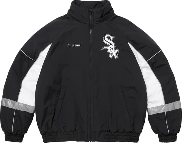 Supreme Chicago White Sox Stadium Jacket - Black (front)