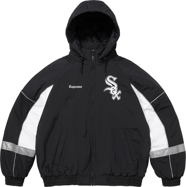 Supreme Chicago White Sox Stadium Jacket - Black (front)