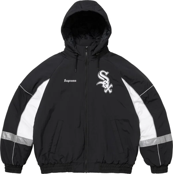 Supreme Chicago White Sox Stadium Jacket - Black (front)
