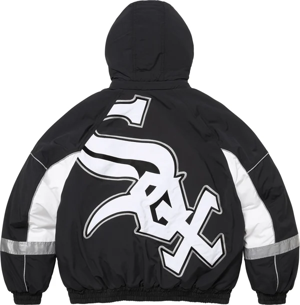 Supreme Chicago White Sox Stadium Jacket - Black (front)