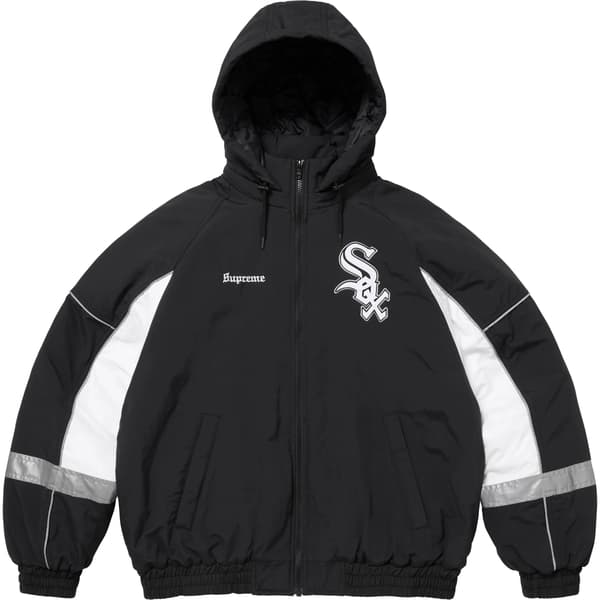 Supreme Chicago White Sox Stadium Jacket - Black (front)