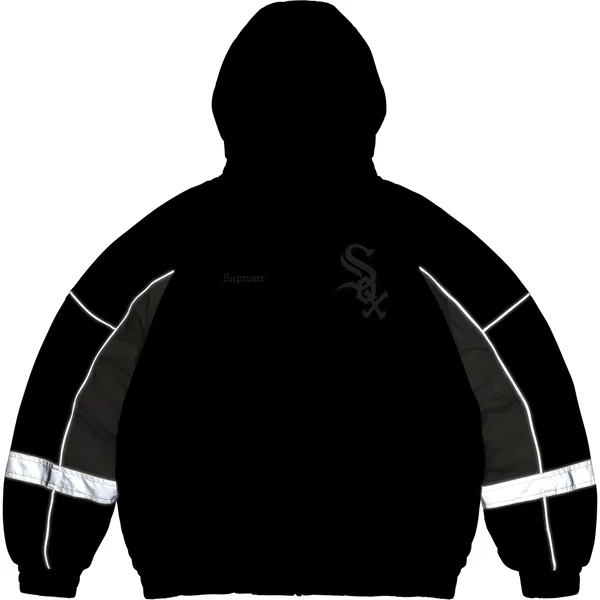 Supreme Chicago White Sox Stadium Jacket - Black (front)