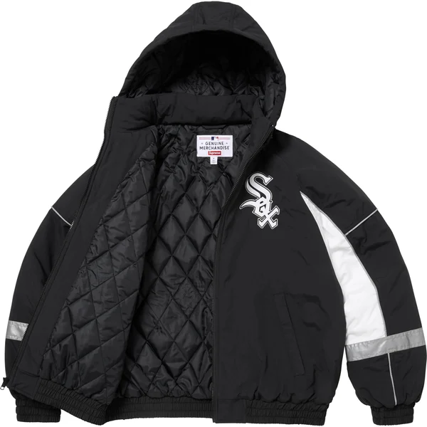 Supreme Chicago White Sox Stadium Jacket - Black (front)