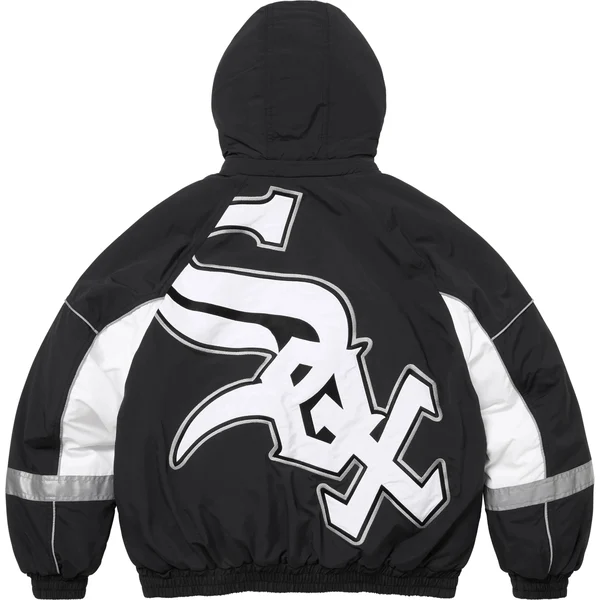 Supreme Chicago White Sox Stadium Jacket - Black (front)