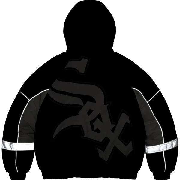 Supreme Chicago White Sox Stadium Jacket - Black (front)