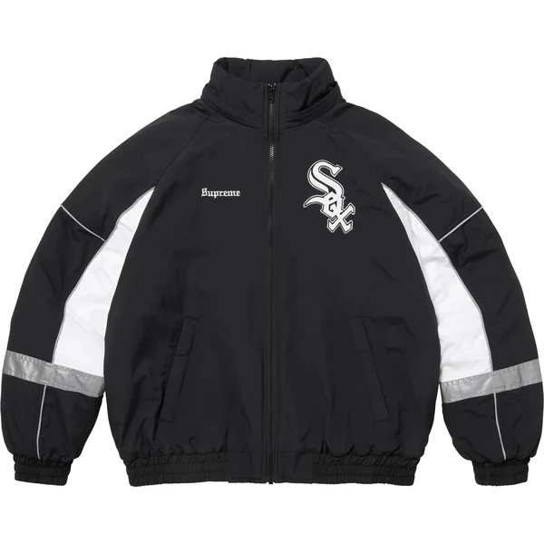 Supreme Chicago White Sox Stadium Jacket - Black (front)