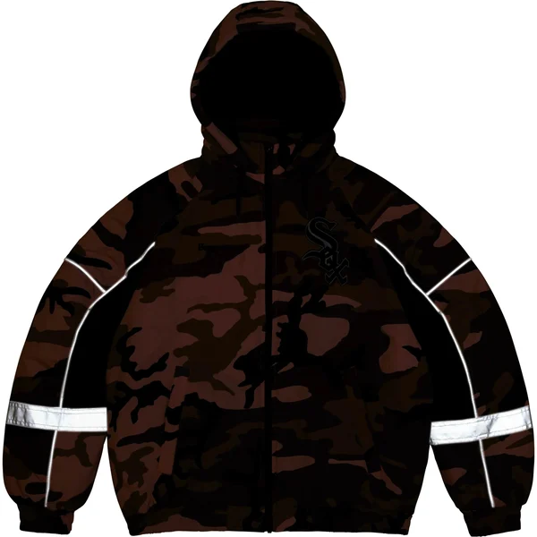 Supreme Chicago White Sox Stadium Jacket - Pink Camo (front)