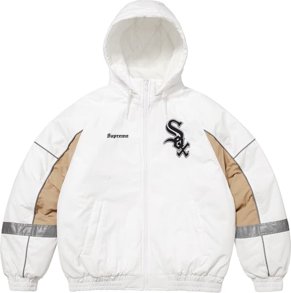 Supreme Chicago White Sox Stadium Jacket - White (front)