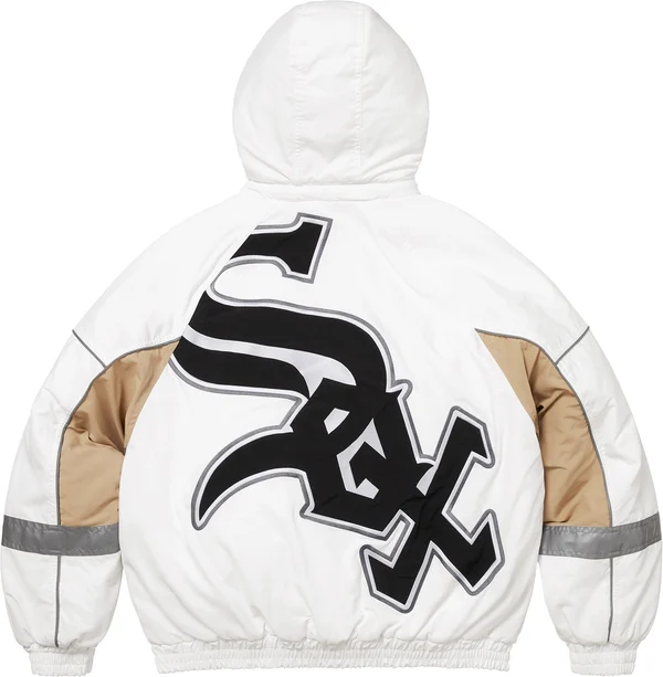 Supreme Chicago White Sox Stadium Jacket - White (front)