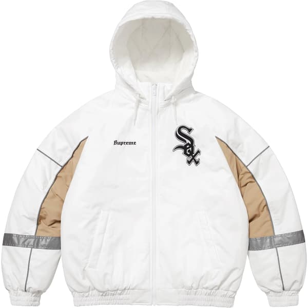 Supreme Chicago White Sox Stadium Jacket - White (front)