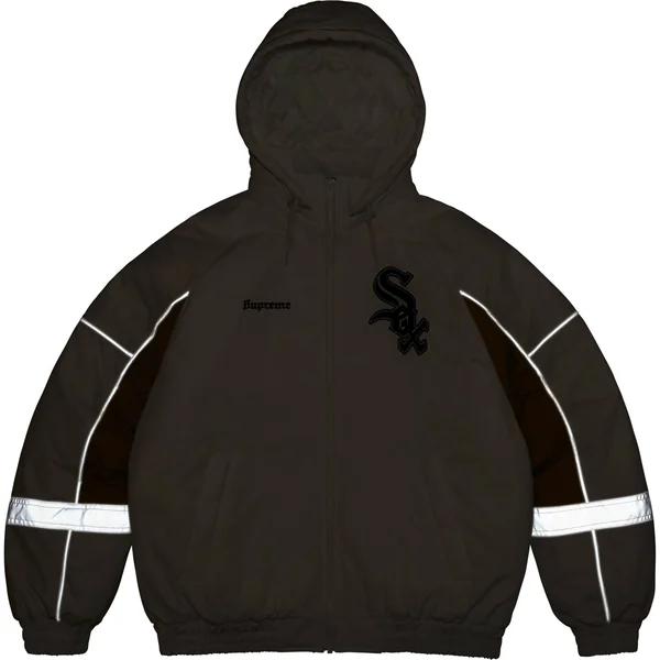 Supreme Chicago White Sox Stadium Jacket - White (front)