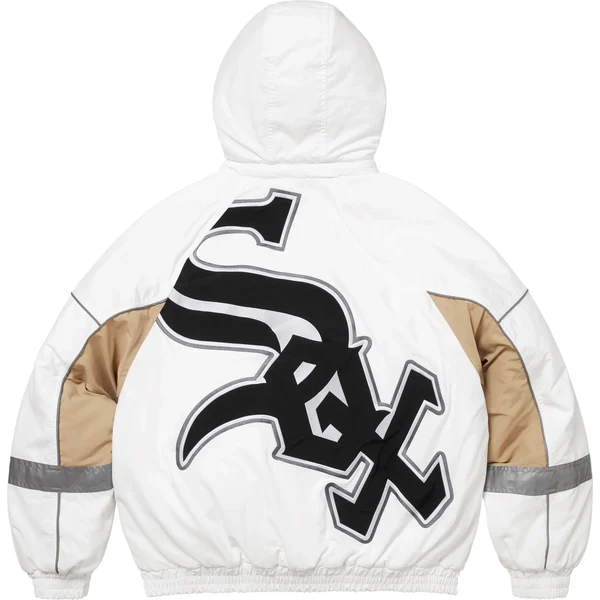 Supreme Chicago White Sox Stadium Jacket - White (front)