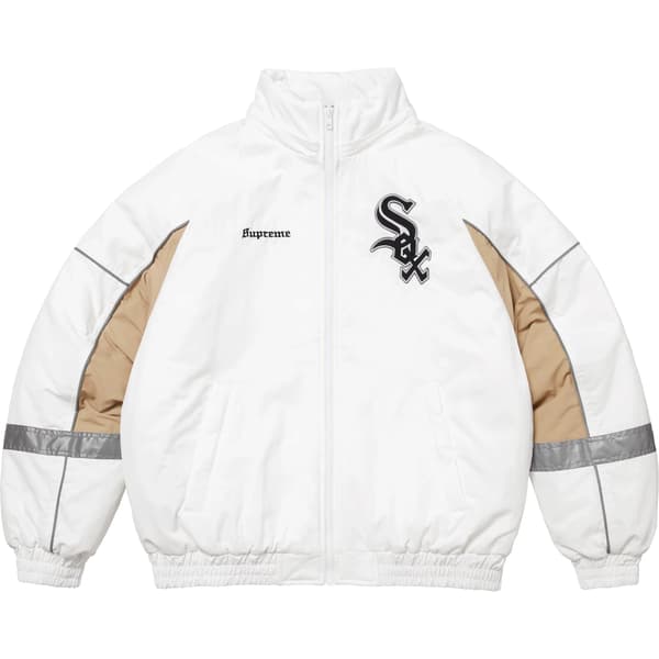 Supreme Chicago White Sox Stadium Jacket - White (front)
