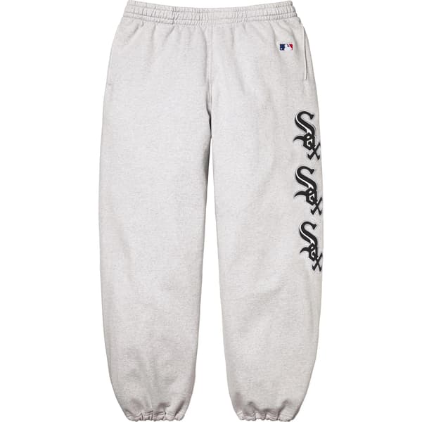 Supreme Chicago White Sox Sweatpant - Ash Grey (front)