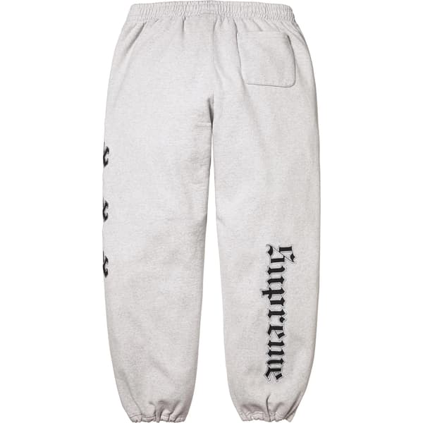 Supreme Chicago White Sox Sweatpant - Ash Grey (front)