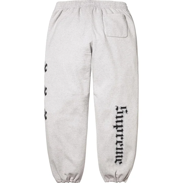 Supreme Chicago White Sox Sweatpant - Ash Grey (front)