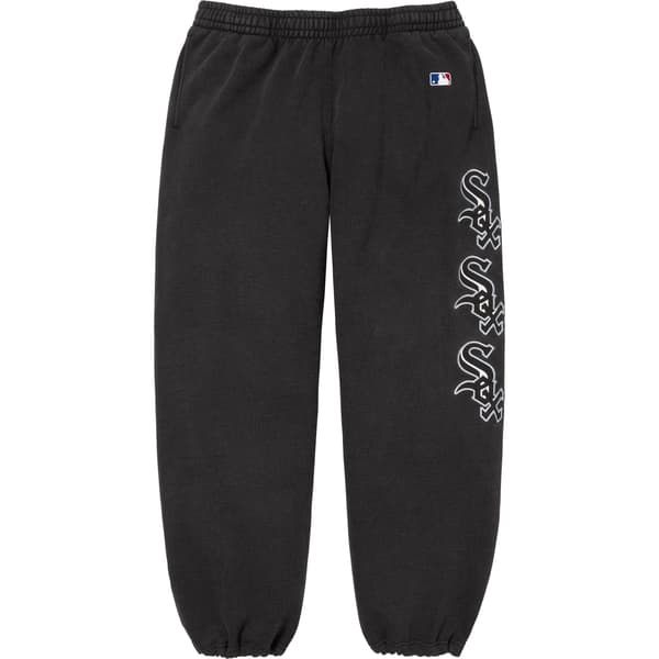 Supreme Chicago White Sox Sweatpant - Black (front)