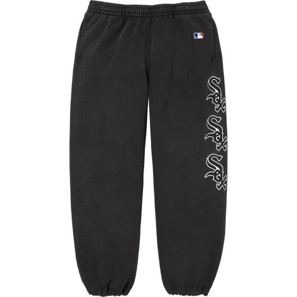 Supreme Chicago White Sox Sweatpant - Black (front)