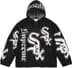 Supreme Chicago White Sox Zip Up Hooded Sweater - Black (front)