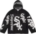 Supreme Chicago White Sox Zip Up Hooded Sweater - Black (front)