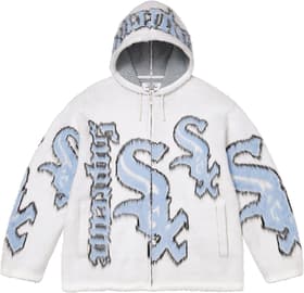 Supreme Chicago White Sox Zip Up Hooded Sweater White