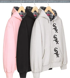 Supreme Chicago White Sox Zip Up Hooded Sweatshirt