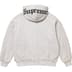 Supreme Chicago White Sox Zip Up Hooded Sweatshirt - Ash Grey (front)