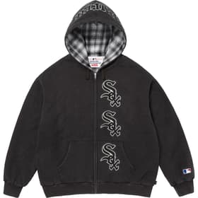 Supreme Chicago White Sox Zip Up Hooded Sweatshirt Black