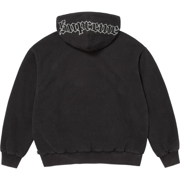 Supreme Chicago White Sox Zip Up Hooded Sweatshirt - Black (front)