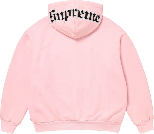 Supreme Chicago White Sox Zip Up Hooded Sweatshirt - Light Pink (front)